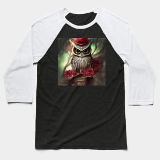 Beautiful Owl the Bird of the Night Baseball T-Shirt